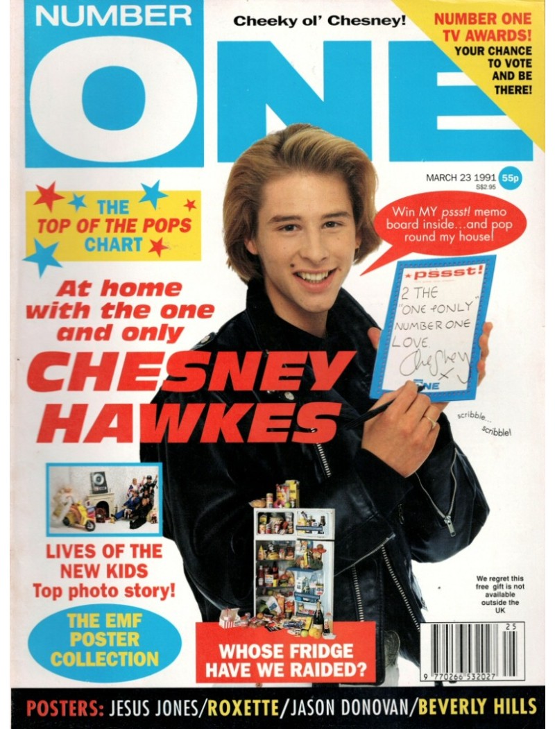 Number One Magazine 1991 23rd March 1991 Chesney Hawkes Dina Carroll Dawn French Simone Hyams