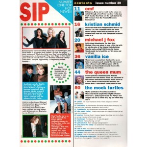 Number One Magazine 27th April 1991 EMF Kristian Schmid EMF Bart Simpson