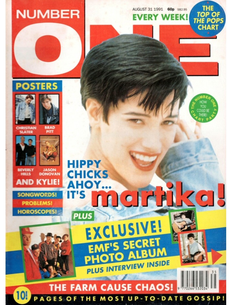 Number One Magazine 31st August 1991  Edward Furlong Martika EMF Kylie Minogue