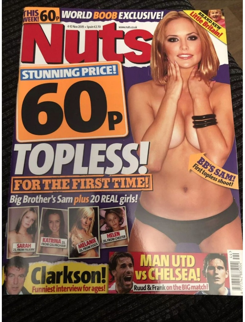 Nuts Magazine 4th November 2005 Sam Heuston Al Murray Michael Owen Little Britain