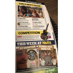 Nuts Magazine 9th September 2005 Charlotte Mears Natalie Oxley Ricky Gervais John Terry Abi Titmuss