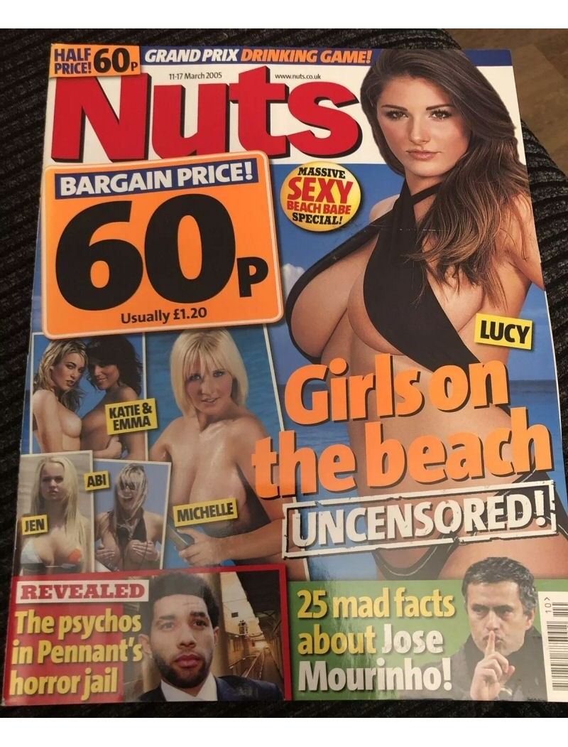 Nuts Magazine 11th March 2005 Lucy Pinder Michelle Marsh Harry Redknapp Derren Brown Jose Mourinho