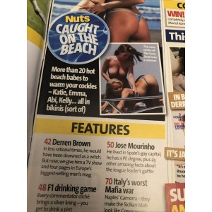 Nuts Magazine 11th March 2005 Lucy Pinder Michelle Marsh Harry Redknapp Derren Brown Jose Mourinho