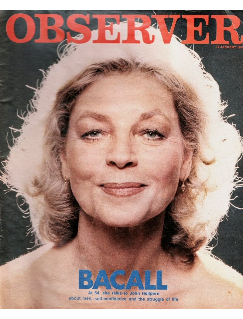 The Observer Magazine 1979 14th January 1979 Lauren Bacall Turkey China The Parthenon