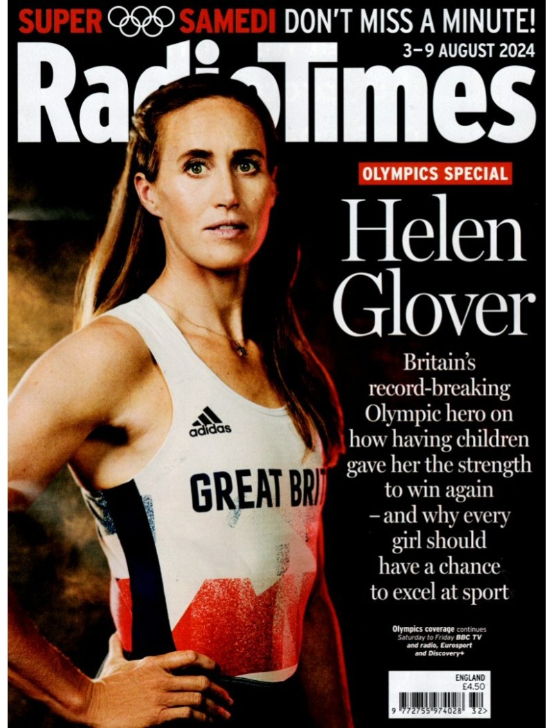 Radio Times Magazine 3rd August 2024 OLYMPICS HELEN GLOVER EMMA WILLIS TOM ALLEN NICOLA BENEDETTI