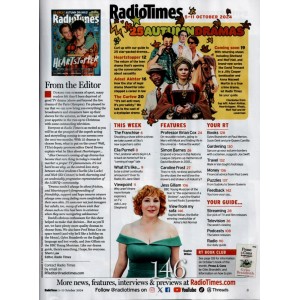 Radio Times 5th October 2024 Heartstopper Kit Connor Joe Locke Sarah Parish Ella Purnell