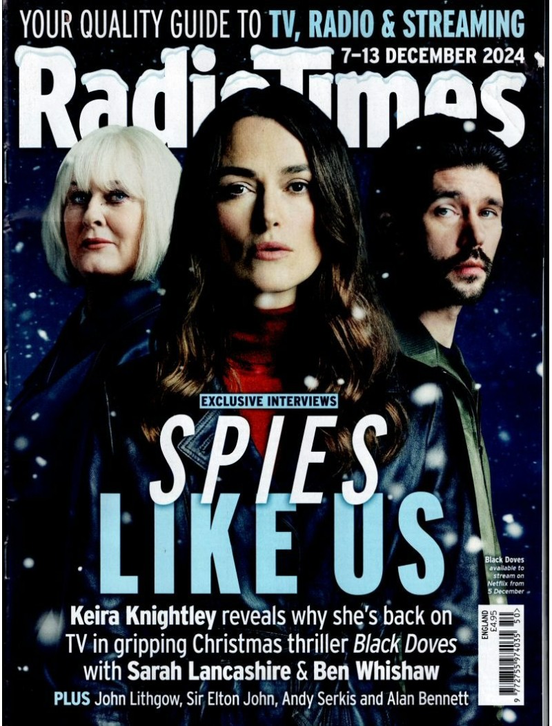 Radio Times Magazine 7th December 2024 Keira Knightley 