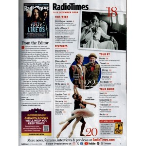 Radio Times Magazine 7th December 2024 Keira Knightley 