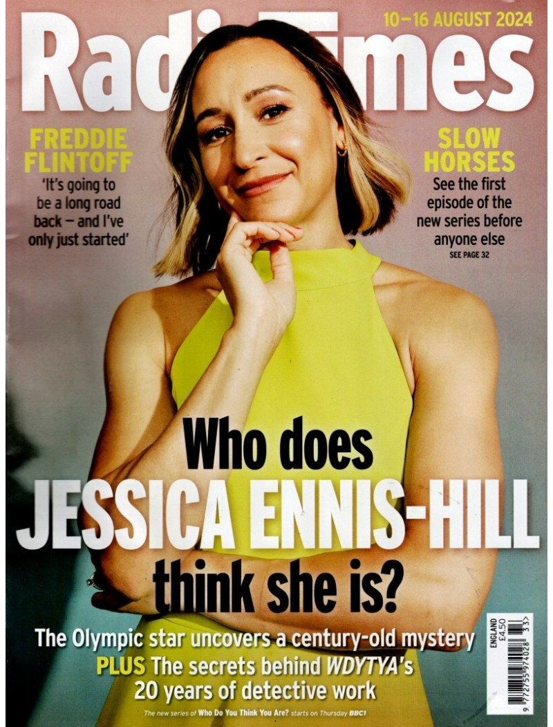 Radio Times Magazine 10th August 2024 Jessica Ennis Hill cover