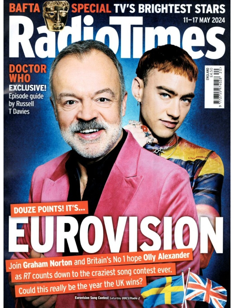 Radio Times Magazine 11th May 2024 Eurovision Olly Alexander