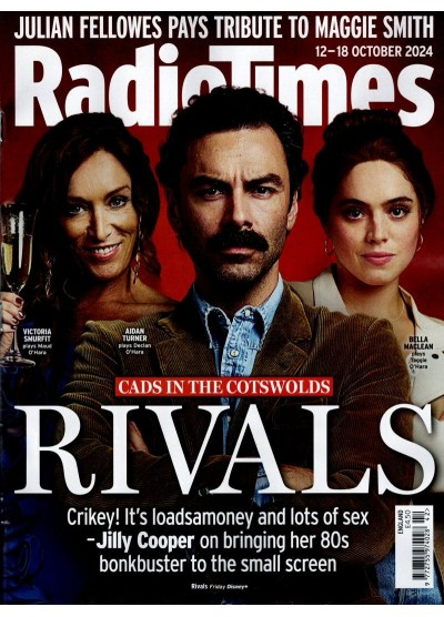 Radio Times Magazine 12th October 2024 Aidan Turner Maggie Smith Victoria Smurfit Jennifer Saunders