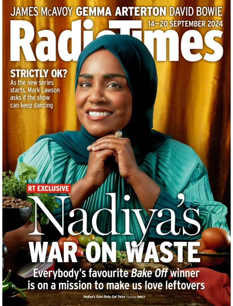 Radio Times Magazine 14th September 2024 Gemma Arterton James McAvoy Nadiya Hussain Joe Cole Radio Times Magazine 14th September 2024 Gemma Arterton James McAvoy Nadiya Hussain Joe Cole