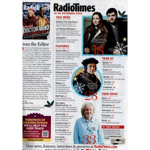 Radio Times Magazine 14th December 2024 Doctor Who