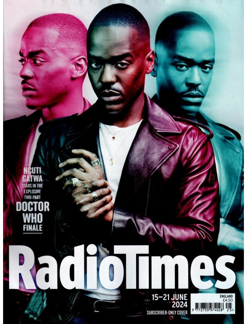 Radio Times Magazine 15th June 2024 Ncuti Gatwa Doctor Who SUBSCRIBER ONLY COVER House of the Dragon