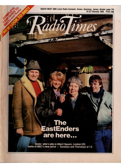 Radio Times Magazine 16th February 1985 Eastenders Terry Wogan Laurence Olivier Clint Eastwood Grange Hill