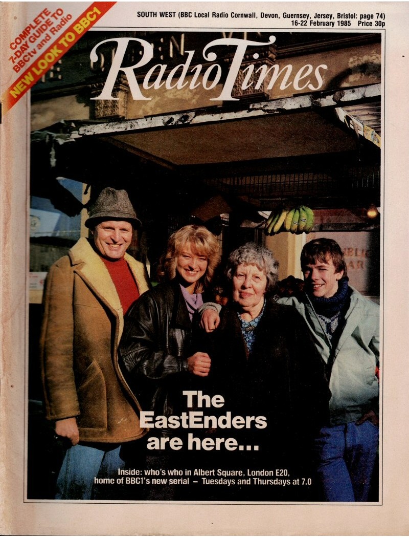 Radio Times Magazine 16th February 1985 Eastenders Terry Wogan Laurence Olivier Clint Eastwood Grange Hill