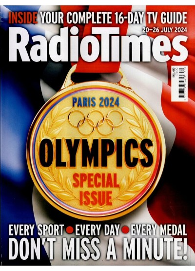 Radio Times OLYMPICS Magazine 20th July 2024 incl 16 day guide Greg Rutherford Paris 2024 Iwan Rheon