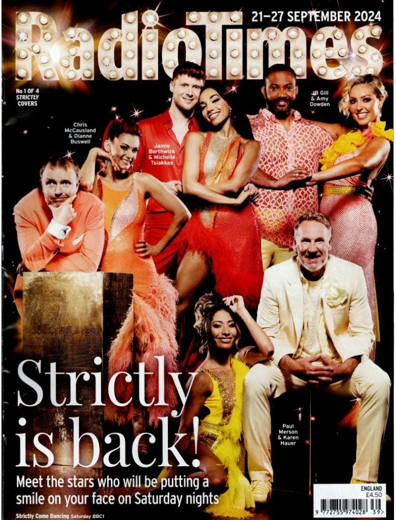 Radio Times Magazine 21st September 2024 Cover 1 of 4 Strictly Come Dancing