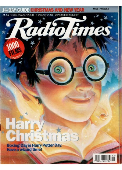 Radio Times Magazine 23rd December 2000 Harry Potter