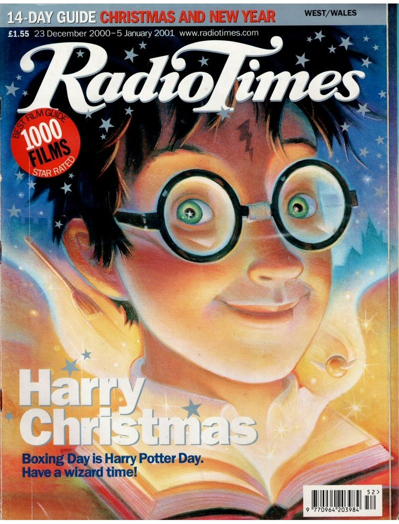 Radio Times Magazine 23rd December 2000 Harry Potter