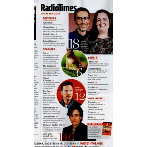 Radio Times Magazine 25th May 2024 Benedict Cumberbatch Joseph Fiennes Ranulph Stephen Merchant Jessica