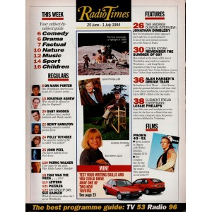 Radio Times Magazine 25th June 1994