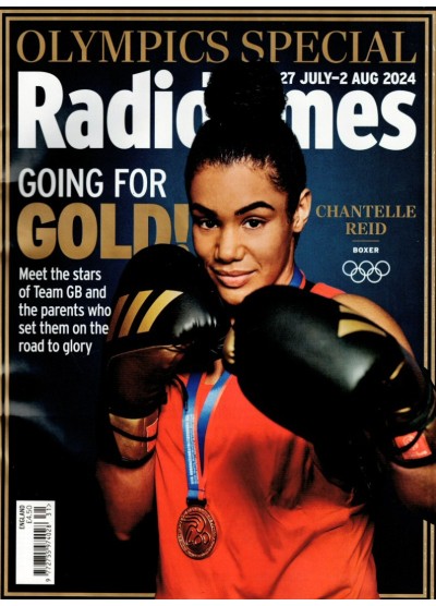 Radio Times Magazine 27th July 2024 OLYMPICS CHANTELLE REID Miriam Margolyes David Baddiel Diane Von Furstenberg