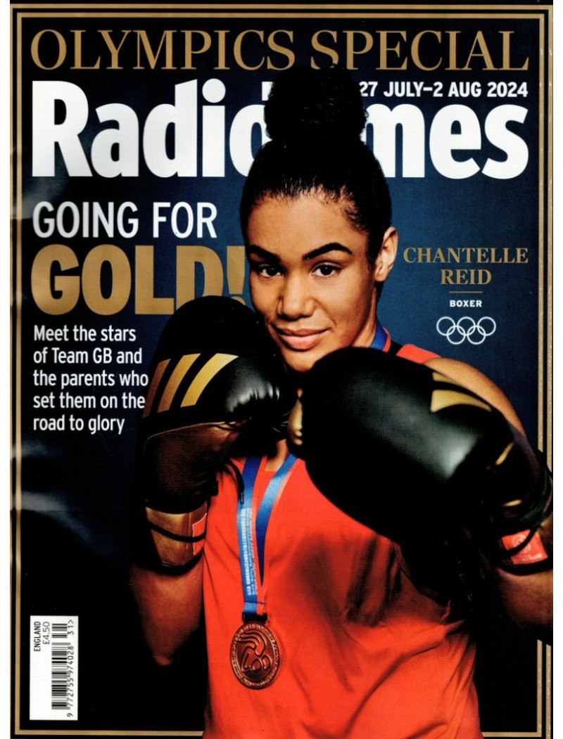 Radio Times Magazine 27th July 2024 OLYMPICS CHANTELLE REID Miriam Margolyes David Baddiel Diane Von Furstenberg