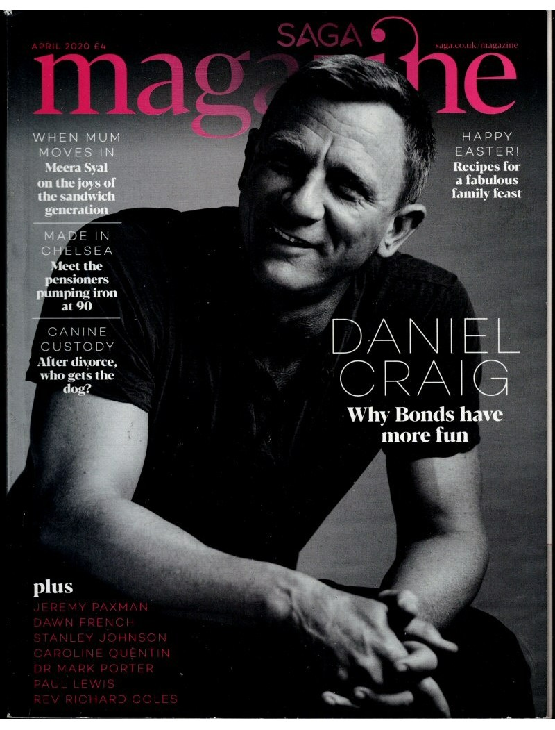 Saga Magazine April 2020 Daniel Craig 