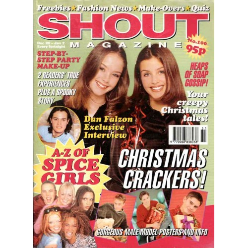 Shout Magazine 100 - 20th December 1996 Spice Girls Neighbours Dan Falzon Boyzone