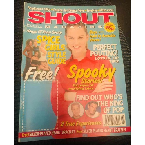 Shout Magazine 104 - 14th February 1997 Spice Girls Ronan Keating Peter Andre Kym Valentine