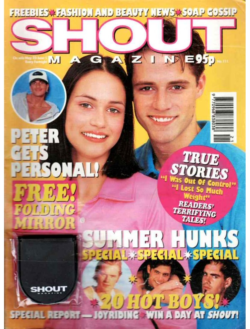 Shout Magazine 111 - 23rd May 1997 Peter Andre Tempany Deckert Neighbours Home & Away Michael Jackson