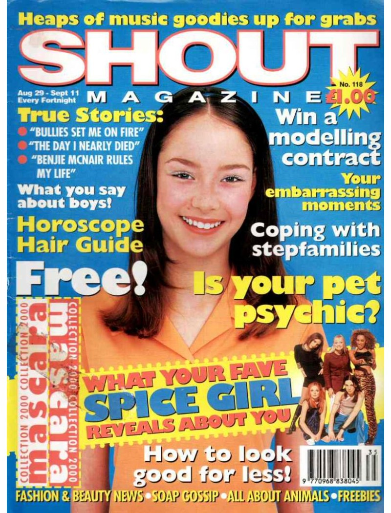 Shout Magazine 118 - 29th August 1997 Spice Girls Neighbours Hanson Shout Magazine 118 - 29th August 1997 Spice Girls Neighbours Hanson