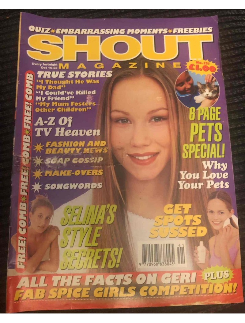 Shout Magazine 121 - 10th October 1997 Geri Halliwell Tempany Deckert Backstreet Boys