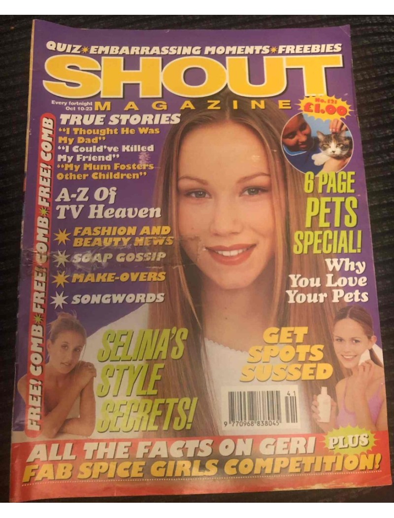 Shout Magazine 121 - 10th October 1997 Geri Halliwell Tempany Deckert Backstreet Boys Shout Magazine 121 - 10th October 1997 Geri Halliwell Tempany Deckert Backstreet Boys