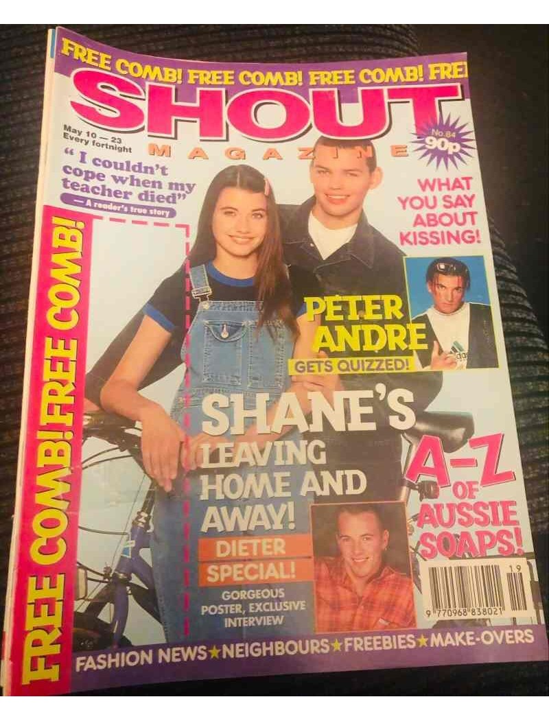 Shout Magazine 84 - 10th March 1995 Peter Andre Dieter Brummer Kym Valentine Aussie Soaps