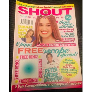 Shout Magazine 89 - 19th July 1996 Peter Andre Emma Harrison Isla Fisher Peter Scarf