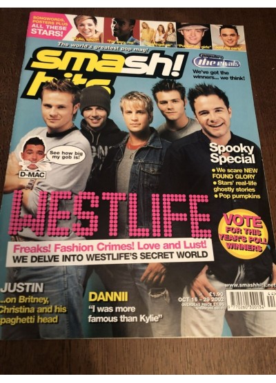 Smash Hits Magazine 2002 16th October 2002