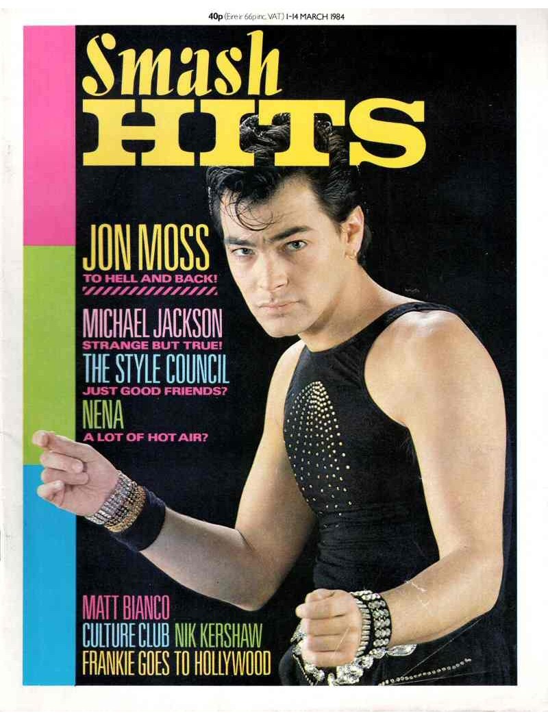 Smash Hits Magazine - 1984 01/03/84