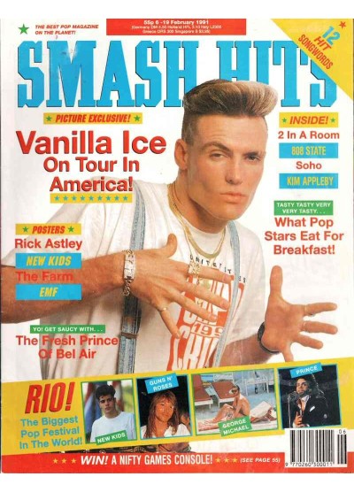 Smash Hits Magazine 6th February 1991 (Vanilla Ice)