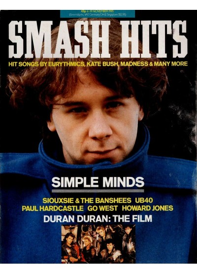 Smash Hits Magazine 6th November 1985