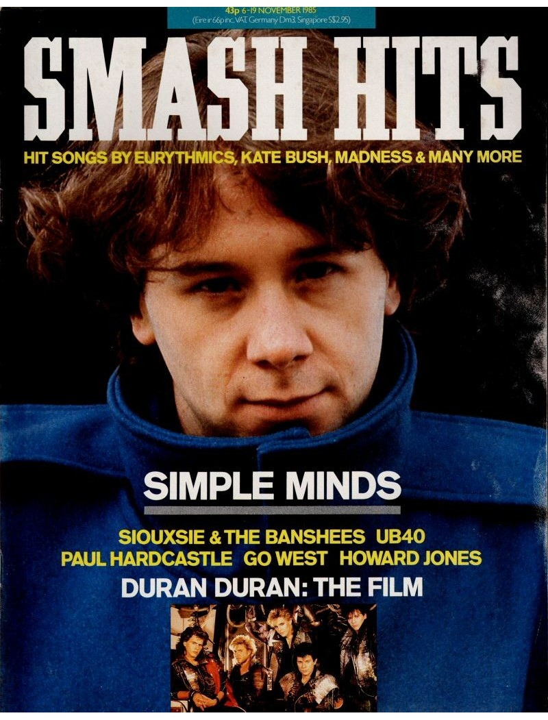 Smash Hits Magazine 6th November 1985