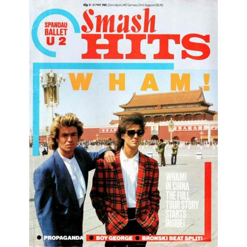 Smash Hits Magazine - 1985 08/05/85