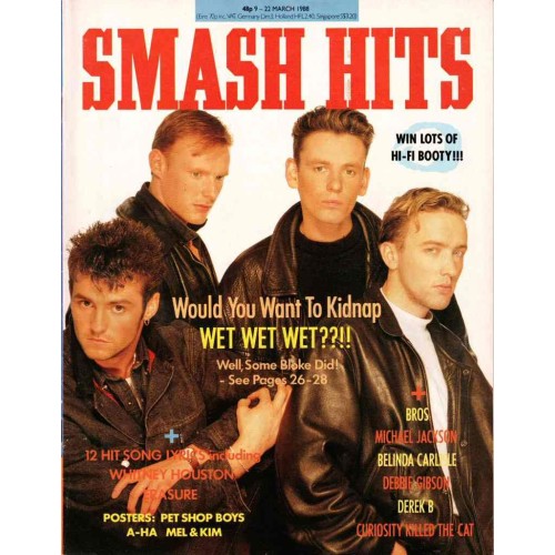 Smash Hits Magazine - 1988 09/03/88 (Wet Wet Wet Cover)