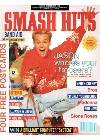 Smash Hits Magazine - 1989 13/12/89 (Jason Donovan)