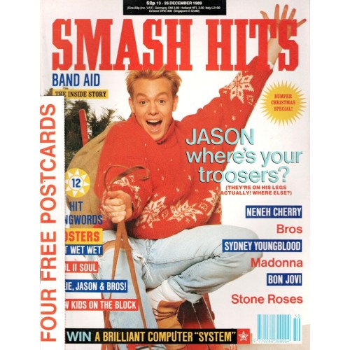 Smash Hits Magazine - 1989 13/12/89 (Jason Donovan)