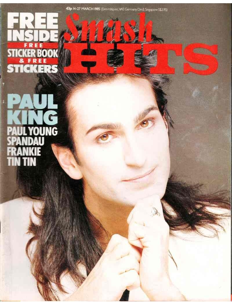 Smash Hits Magazine - 1985 14/03/85