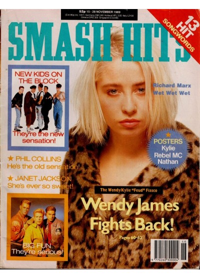 Smash Hits Magazine - 1989 15/11/89 (Wendy James Cover)