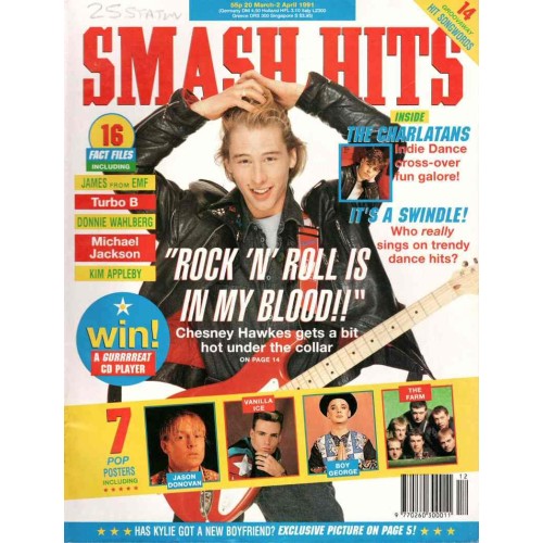 Smash Hits Magazine - 1991 20/03/91 (Chesney Hawkes Cover)