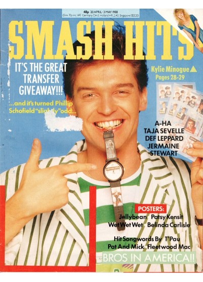 Smash Hits Magazine 20th April 1988 (Phillip Schofield Cover)